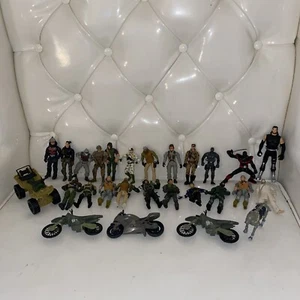Lanard The Corps Lot Action Figures 4” Mixed 27 Toys Soldiers Vehicle Cycles - Picture 1 of 24