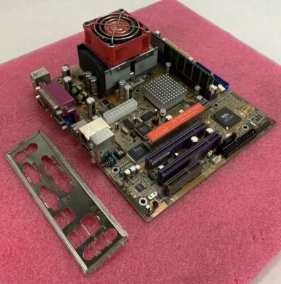 SOYO SY-K7VM333 Motherboard mATX AMD Sempron 2500T 1.75GHz 256MB RAM w/ Shield - Image 1 of 4