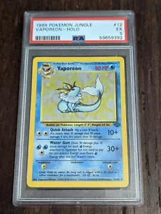 Pokémon Jungle 1999 vaporeon holo #12 - PSA 5 EX - Imagen 1 de 3