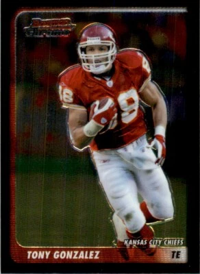 2003 Bowman Chrome Tony Gonzalez Kansas City Chiefs #19 - Image 1 of 2