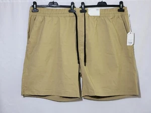 NWTS MEN'S CASUAL BIG & TALL 5XL ELASTIC WAIST SHORTS COLOR GOLD DUST JC PENNEY - Picture 1 of 7