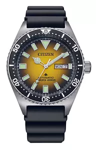 CITIZEN PROMASTER NY0120-01X AUTOMATIC YELLOW DIAL DIVE WATCH - Picture 1 of 2