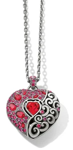 Brighton Ecstatic Heart RED Convertible Necklace JM7493 NWT MSRP: $148 - Picture 1 of 2