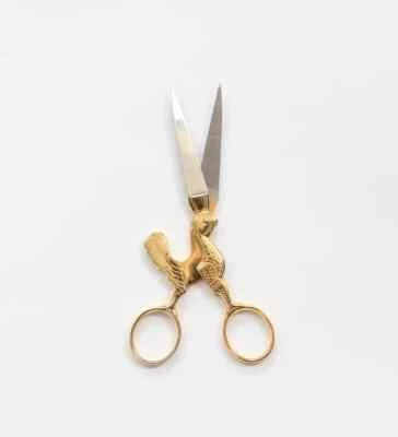 2 Pack Rooster Cock Decorative & Embroidery Scissor, 3.3/4", Gold Plated Handles - Image 1 of 2