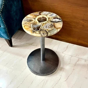 Natural Agate Table Top For Side Table, Corner Table, End Table, Coffee Table - Picture 1 of 4