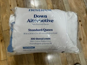 Nestwell Down Alternative Twin Pack Bed Pillows Standard /Queen Pack Of 2