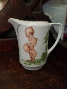 "Antigua jarra crema pequeña Prussia Rose O'Neill Wilson Kewpie 3 3/4"" H en muy buena condición" - Imagen 1 de 8