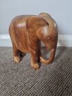Vintage African Caved Wood Elephant