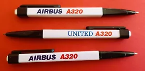 UNITED AIRLINES AIRBUS A320 3 penne, le penne sono a secco hanno bisogno di ricariche - Foto 1 di 2