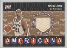 2003-04 Bazooka Piece of Americana Memorabilia Tim Duncan #PA-TD HOF
