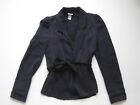 women's H&M laid-back jacket / blazer with belt in navy size 4 /34
