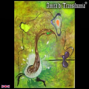 modern art abstract paintings surrealism surreal psychedelic acid multicolored 1 - Picture 1 of 12