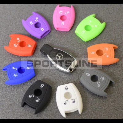 Key Cover For Mercedes Benz Case Smart Remote Fob Bag Protector Silicone Skin 70
