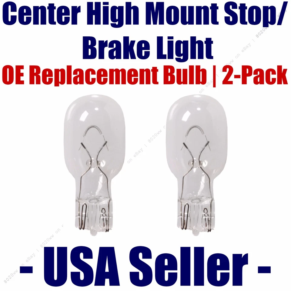 Center High Mount Stop/Brake Bulb 2-pack fits Listed Asuna Vehicles - 921 - Image 1 of 1