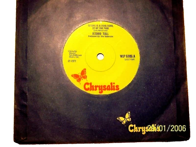 45rpm vinyl  record.......Jethro Tull.....Life Is A Long Song.....EP... 70s Rock Foto 1 de 2