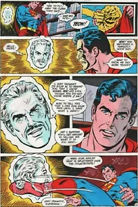 SUPERMAN 392 HANDKOLORIERTE COMIC PRODUKTIONSKUNST ADRIENNE ROY CURT SCHWAN PG 3 - Bild 1 von 4