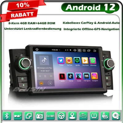 8-Kern 64GB Android 13 Autoradio GPS Navi für Fiat Punto Linea DAB+ BT 5.0 WiFi - Bild 1 von 4