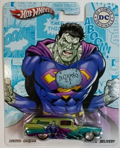 2012 Hot Wheels 💥DC Comics Bizarro ‘8 Crate Delivery💥Metal Real Riders - Picture 1 of 4