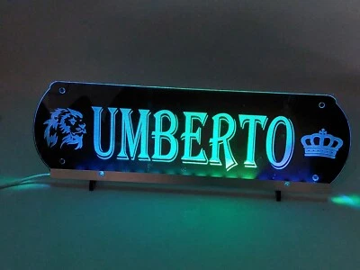 Tabella Targa Nome Camion Led RGB personalizzata Luminosa nera ,plexiglass,usb - Immagine 1 di 4