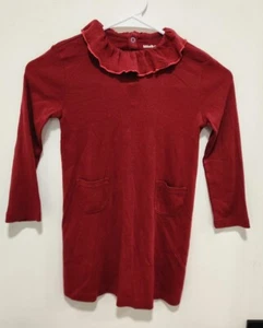 Misha & Puff Girls Size 5/6 Red Cotton Sweetheart Dress Originally $87 - Picture 1 of 7