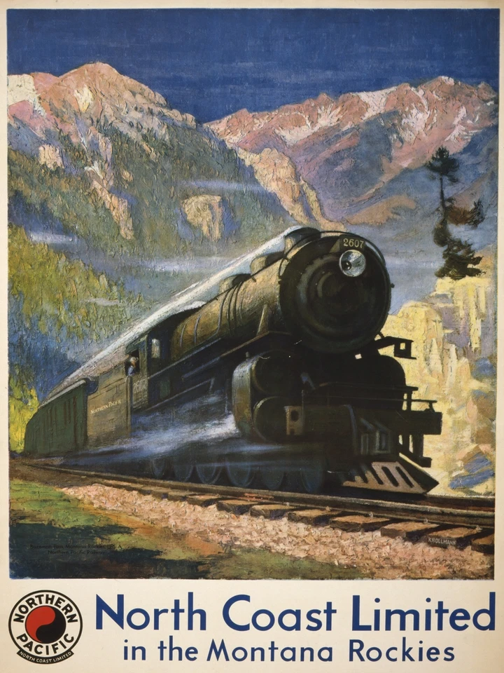 9730.Decoration Poster.Room Wall art.Home interior decor.Railroad train.Montana - Image 1 of 1
