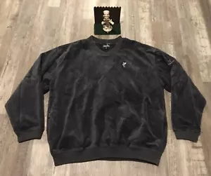 Ashworth Weather System Golf Shirt In Dark Gray Velvet Has Pockets XL Gettysvue - Picture 1 of 9