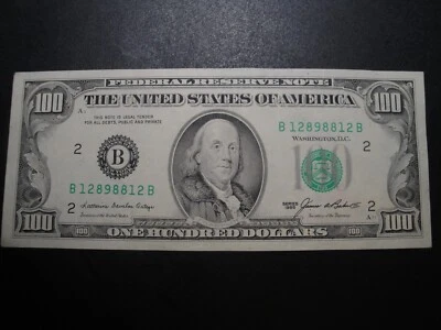 (1) $100,00 Series 1985 Federal Reserve Note BU Uncirculated Condition - Image 1 of 3
