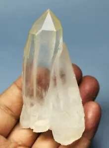 New Rare NATURAL skeletal Elestial White QUARTZ Crystal Cluster Specimen - Picture 1 of 12