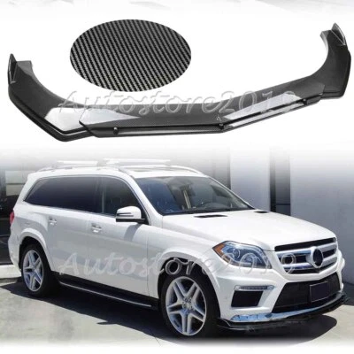 For Benz GL550 GL350 Carbon Fiber Front Bumper Lip Spoiler Splitter Body Kit Foto 1 de 4