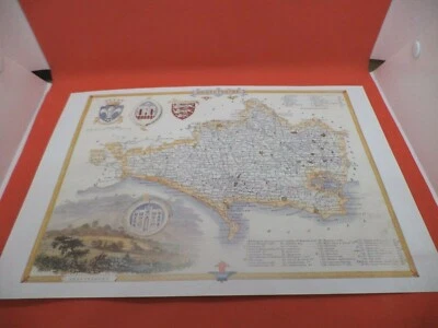 dorchester dorset DORSETSHIRE new art print repro ANTIQUE COUNTY MAP moule 1800s - Image 1 of 2