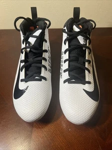 Mens Nike Alpha Huarache 7 Varsity LAX White Mid Lacrosse shoe/cleat Sz 8.5 NWOT - Picture 1 of 8