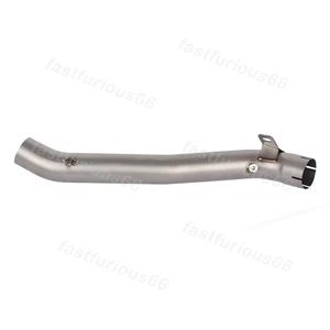 60MM For Suzuki GSXR1000 2009 2010 2011 Slip On Motorcycle Exhaust Mid Link Pipe - Picture 1 of 6