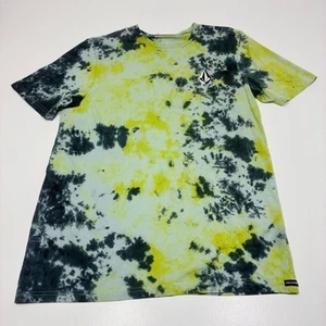 Volcom Stone Tie Dye T-Shirt Mens Medium Skateboarding Snowboarding Crewneck - Picture 1 of 12