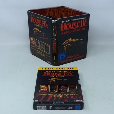 HOUSE 1-4 Collection Sean S. Cunningham Teil 1 2 3 4 auf 4x DVD Box GUT-SEHR GUT - Bild 1 von 4