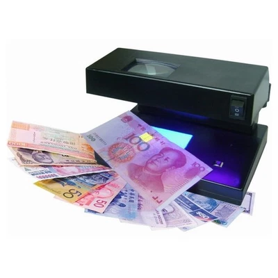 RILEVATORE SOLDI FALSI LUCE UV CONTROLLO MG NUOVE BANCONOTE EURO MONEY DETECTOR - Immagine 1 di 4