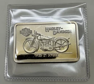 Vintage 1926 21 Single Harley Davidson 42.9 Grams .999 Fine Silver Bar - Picture 1 of 3