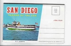 CARPETA POSTAL-SAN DIEGO, CALIFORNIA - Imagen 1 de 2