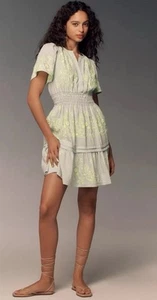 Anthropologie Somerset Kleid bestickt XL Limited Edition blau grün Bauer - Bild 1 von 21