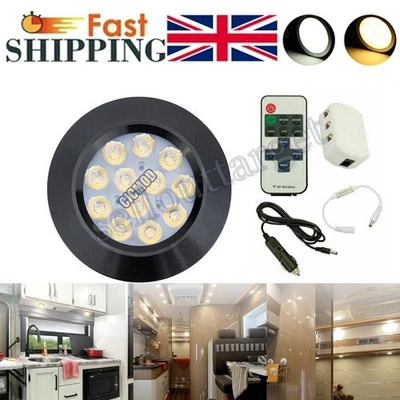 12V Recessed LED Spot Ceiling Lights Camper Van Caravan Boat Motorhome Downlight - Image 1 of 4