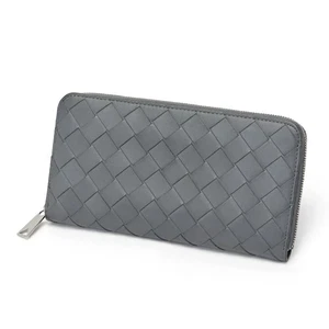 Bottega Veneta Intrecciato Zip Around Wallet 749427 Grey #092 - Picture 1 of 10