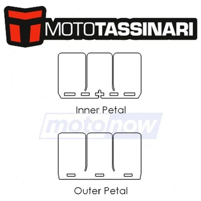 Moto Tassinari V-Force 3 Reed Valve Replacemet Petals for 2016 Polaris 600 bw Foto 1 de 4