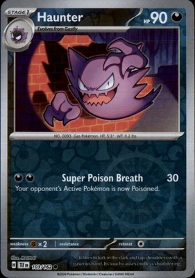 Haunter Reverse Holo Common SV05: Temporal Forces 103/162 NM - Image 1 of 2
