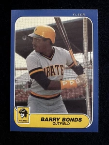 1986 Fleer Barry Bonds (#U-14) NM Rookie Card, Pirates Great ^GRUMPYBUCK^ - Picture 1 of 2