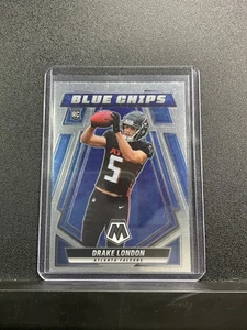 2022 Panini Mosaic Drake London #BC-6 Blue Chips Rookie Atlanta Falcons RC - Picture 1 of 2