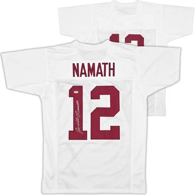 Alabama Crimson Tide Joe Namath Autographed Signed White Jersey "Willie" PSA/DNA - Image 1 of 4