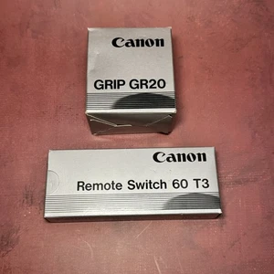 Canon Remote Switch 60 T3 & Canon Grip GR20 In Mint Condition And Original Box - Picture 1 of 6