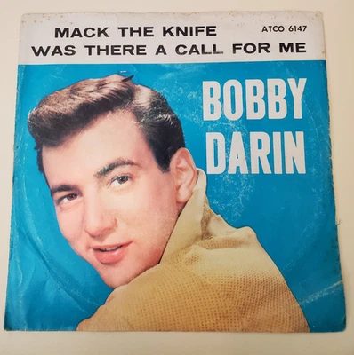 Bobby Darin MACK THE KNIFE  (ROCK 45/PS) #6147 PLAYS VG+ TO VG++ Foto 1 de 4
