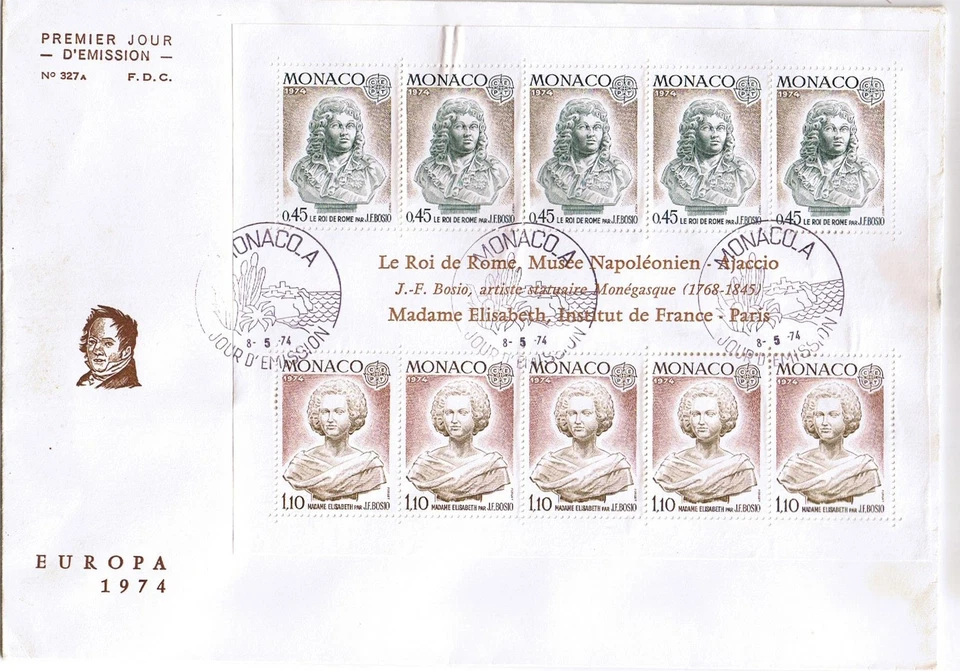 Monaco Block 7 As FDC - Image 1 of 1