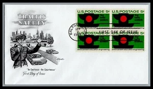 US FDC # 1272 5c Traffic Safety block Artmaster 1965, 9L470 - Picture 1 of 1