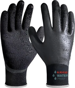 KAYGO Waterproof Work Gloves for Men and Women, Rubber Coated Non-Slip Working G - Picture 1 of 12
